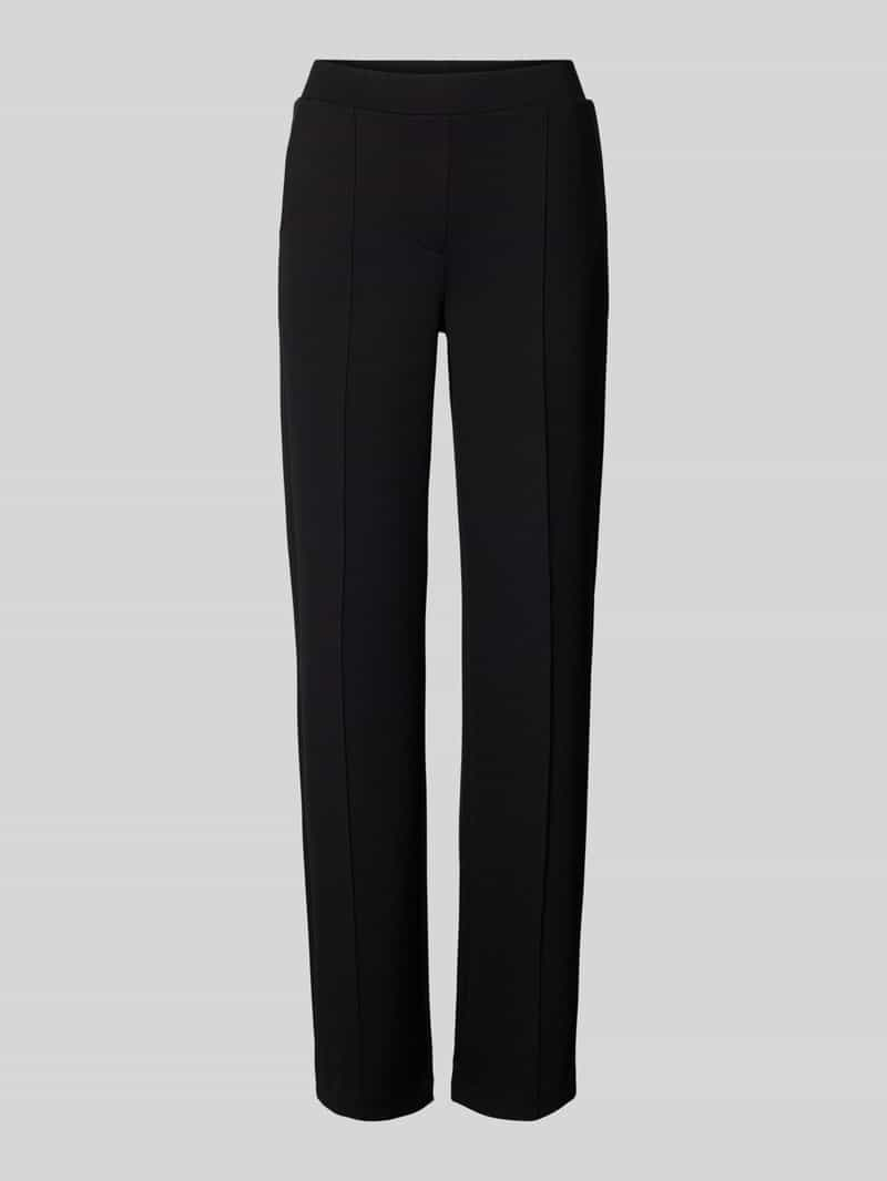 Smith and Soul Regular fit stoffen broek met vaste persplooien