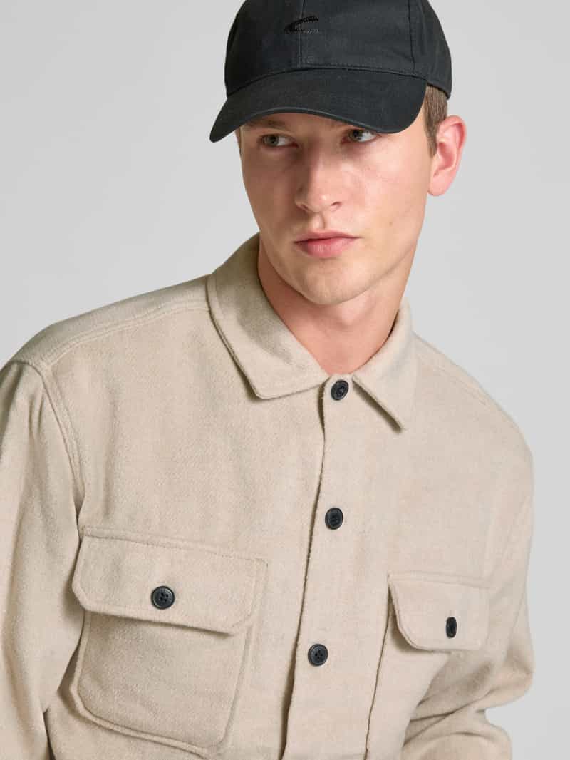 jack & jones Regular fit overhemdjack met borstzakken model 'BRADLEY'