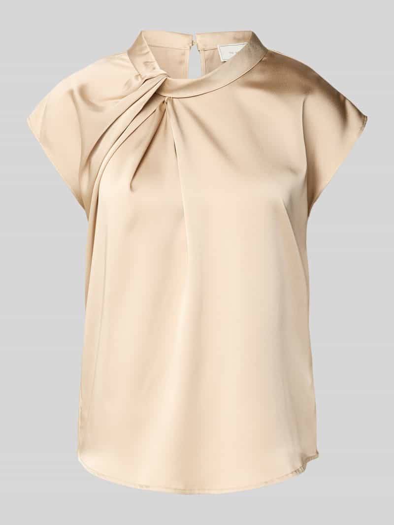 NEO NOIR Blouseshirt van satijn met knoopdetail model 'Fleur Drapy'