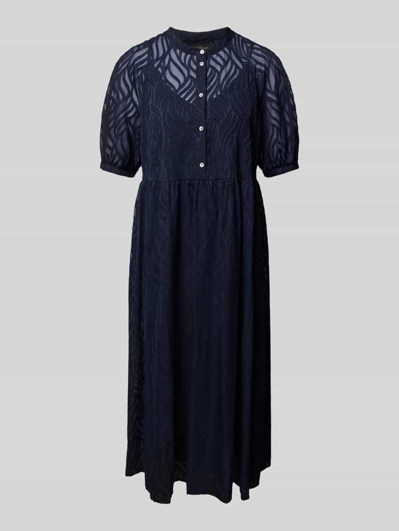 s.Oliver BLACK LABEL Regular fit midi-jurk met voering van viscose