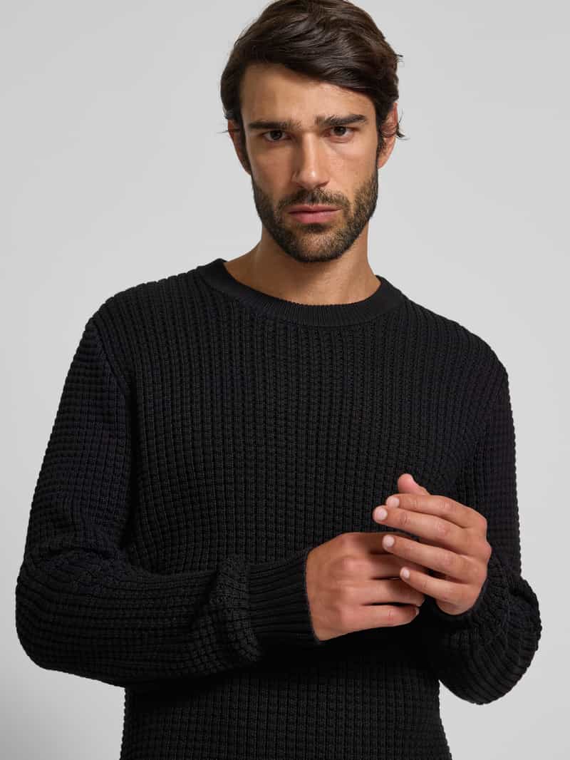 Matinique Gebreide pullover met ronde hals model 'triton'