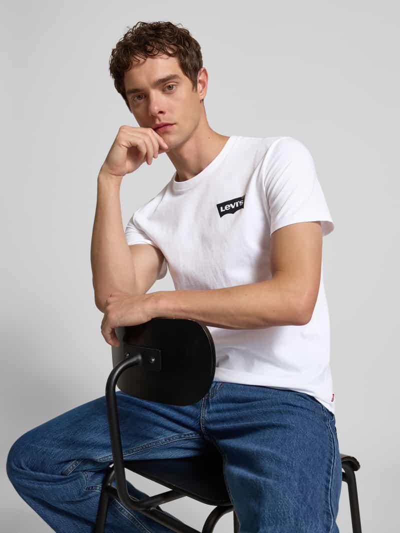 Levi's T-shirt met labelprint