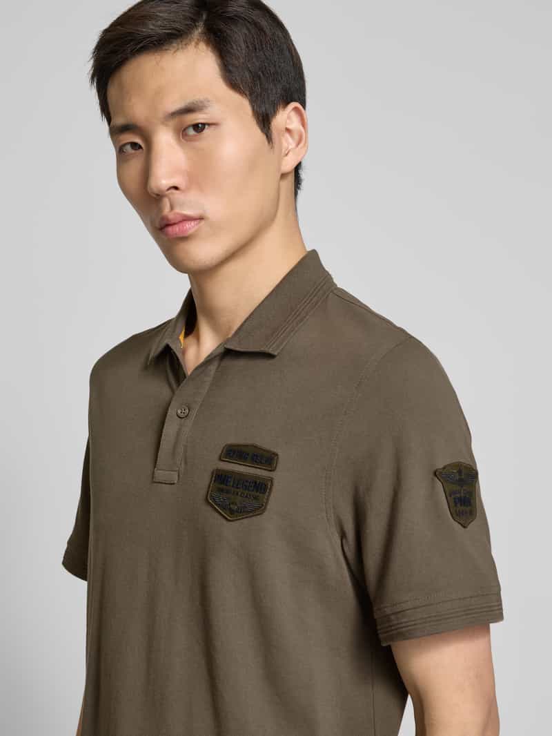 PME Legend Poloshirt met labeldetail