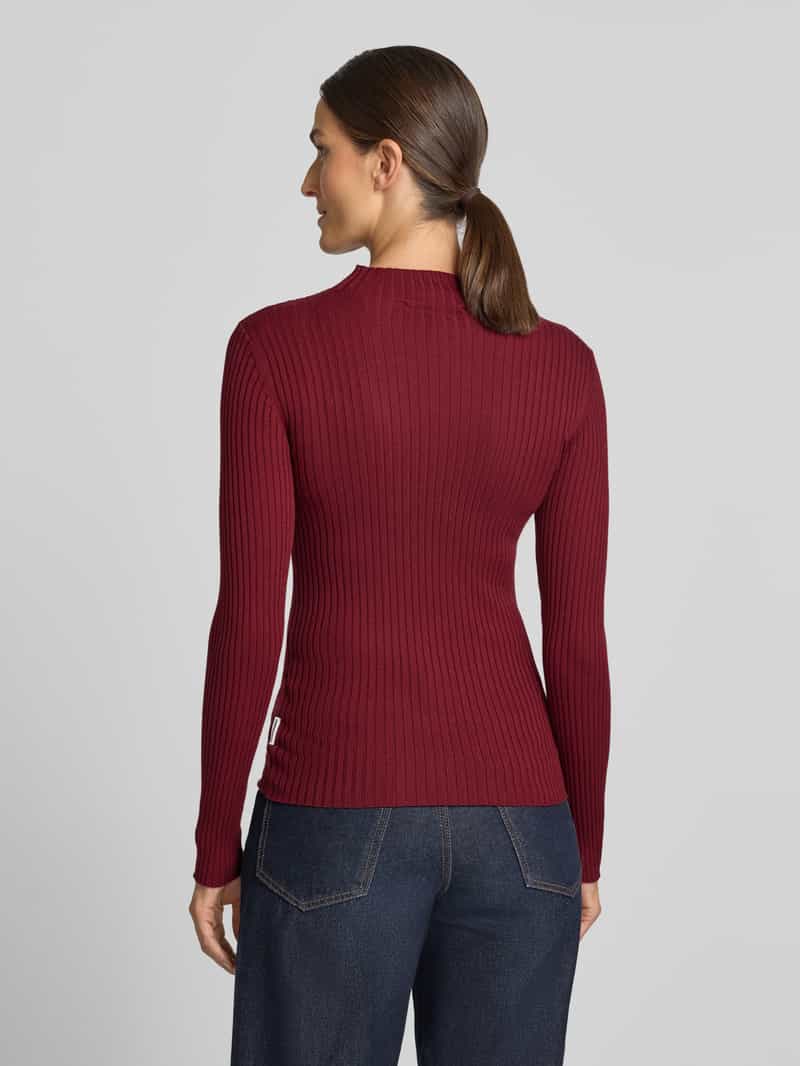 ARMEDANGELS Slim fit pullover van pure katoen model 'ALAANIA' rood, foto 2
