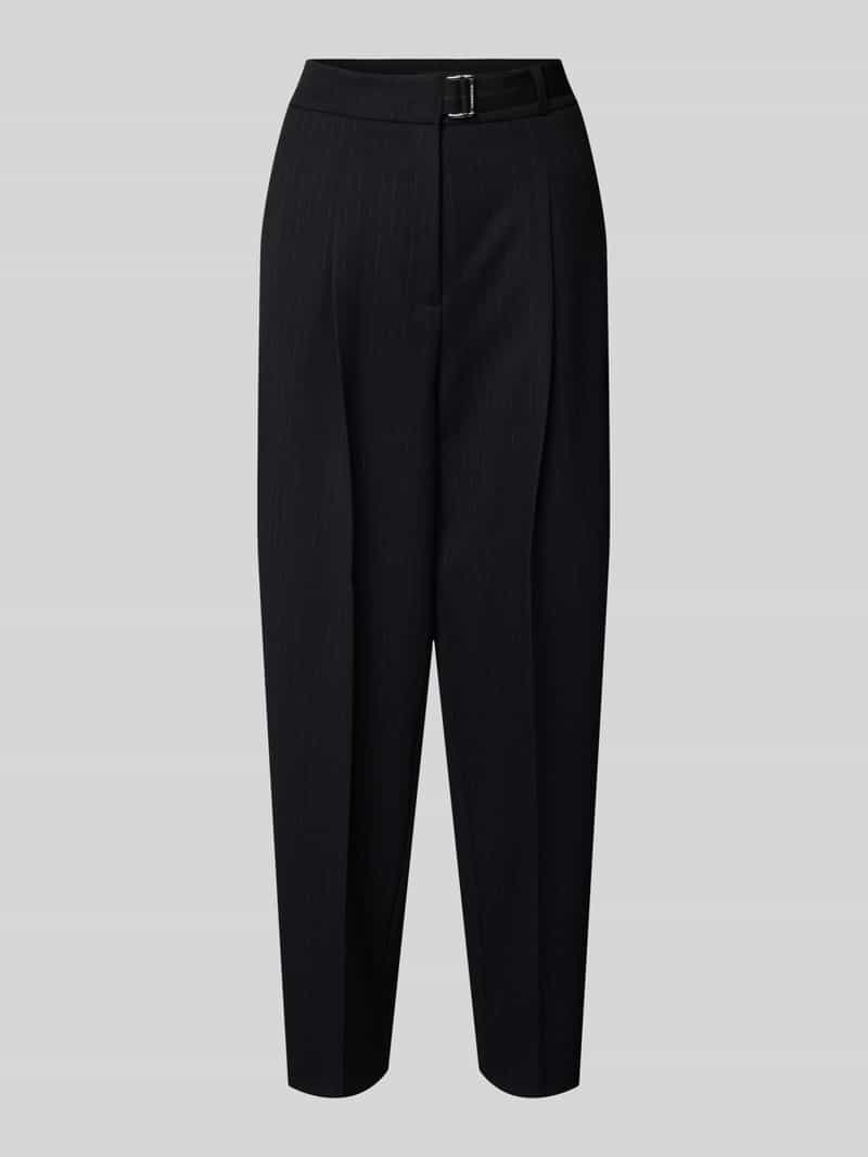CAMBIO Broek met persplooien en wol model 'ELAINE PLEAT'