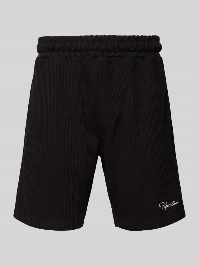 Pegador Sweatshorts met logostitching en steekzakken