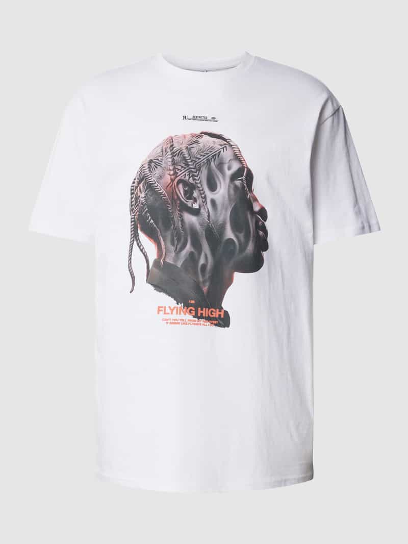 mister tee T-shirt met motief- en statementprint model 'FLYING HIGH'