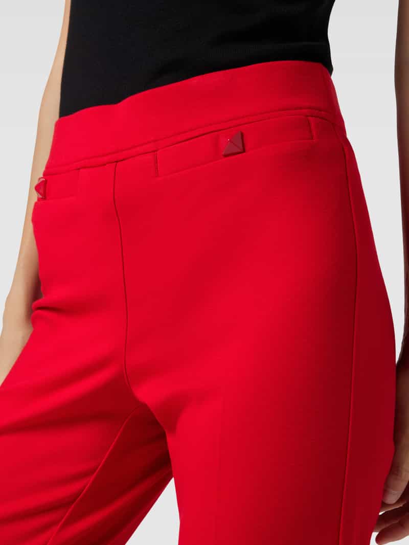 CAMBIO Broek met persplooien en elastische band model 'FAITH'