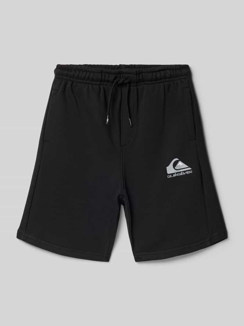 Quiksilver Regular fit sweatshorts met labelprint model 'EASY DAY'