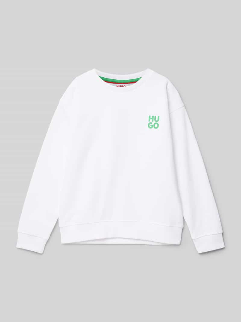 HUGO Sweatshirt met labelprint