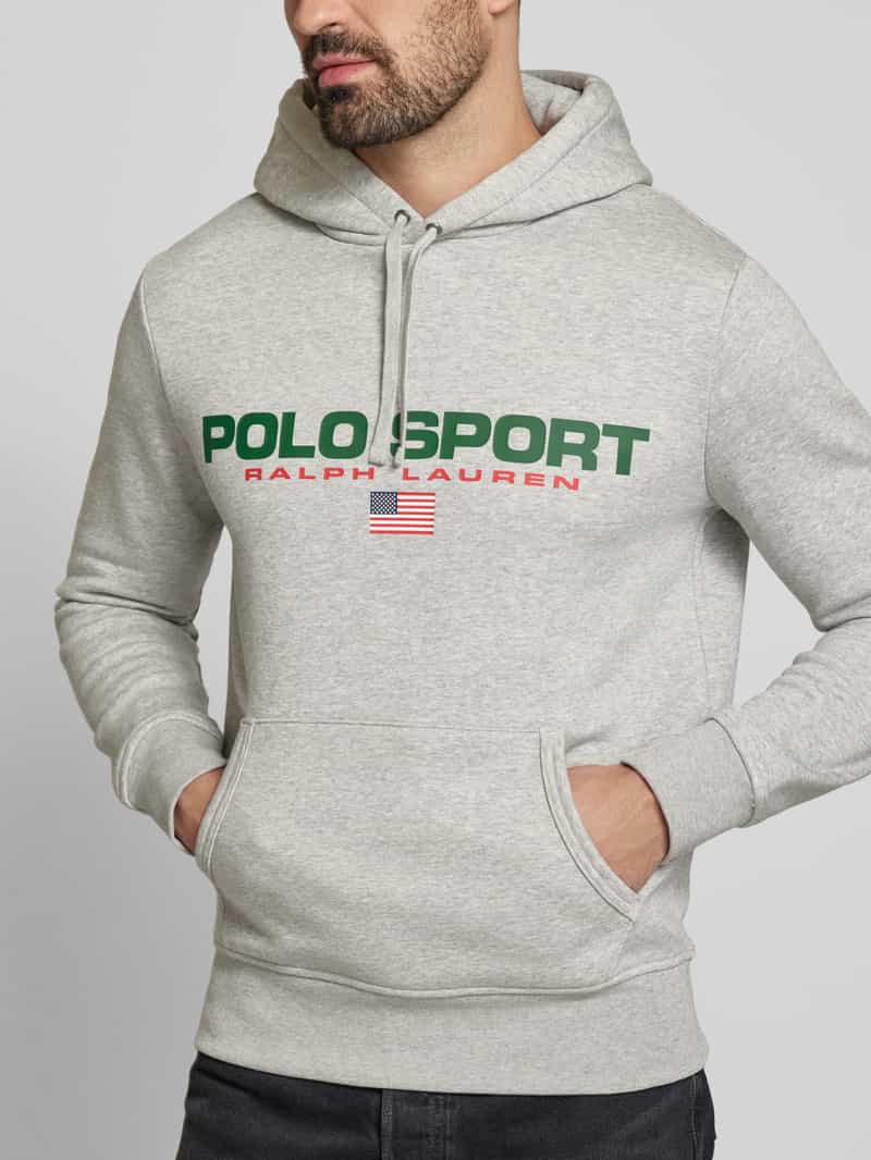 Polo Sport Hoodie met labelprint