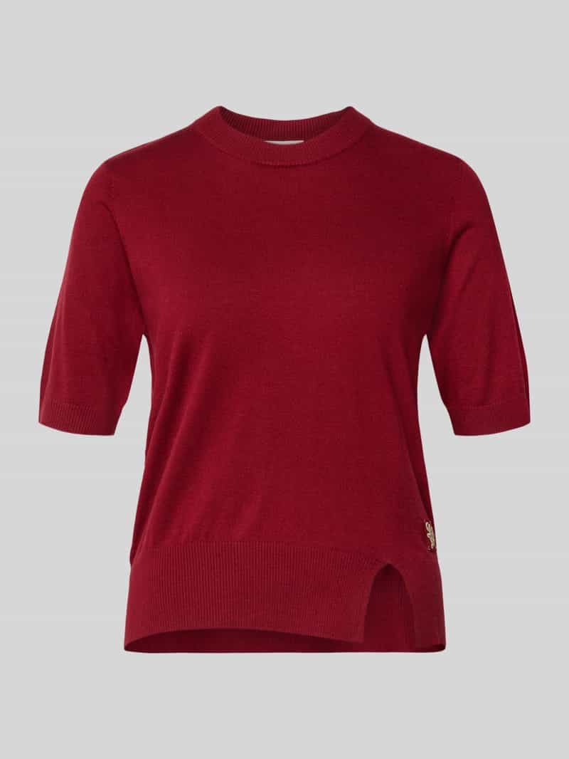 Liu Jo White Gebreid shirt met ronde hals
