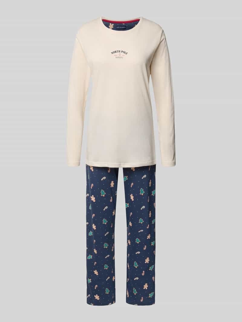 happy shorts Pyjama met ronde hals model 'XMAS'