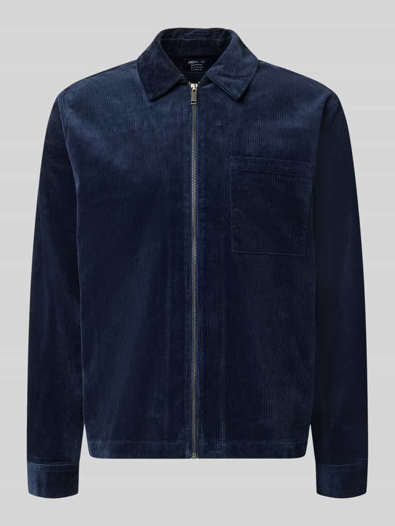 Regular fit overhemdjack van corduroy met borstzak