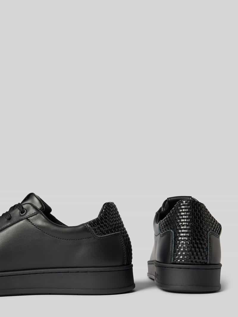 CK Calvin Klein Leren sneakers met labelbadge