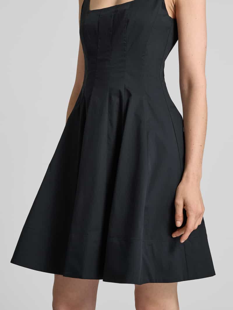 Staud Mini-jurk met vierkante hals model 'MINI WELLS'