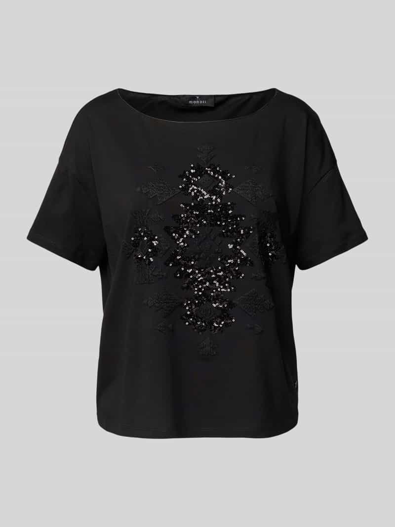 monari T-shirt met pailletten