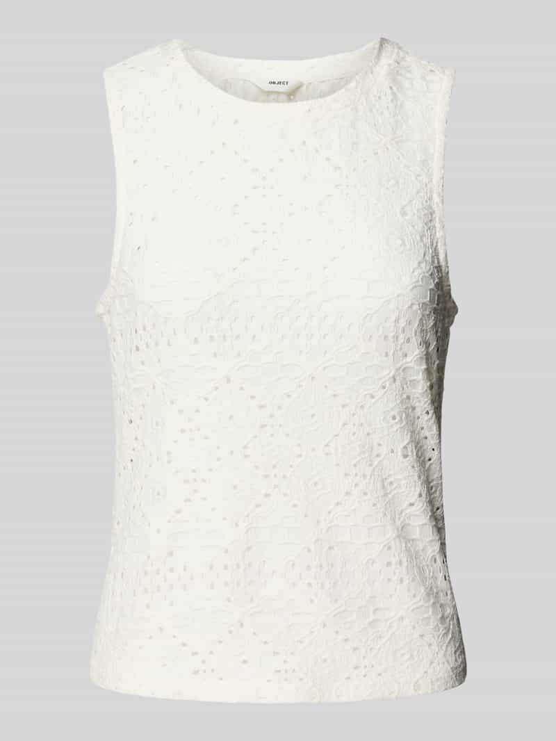 Object Tanktop met ajourpatroon model 'FEODORA'