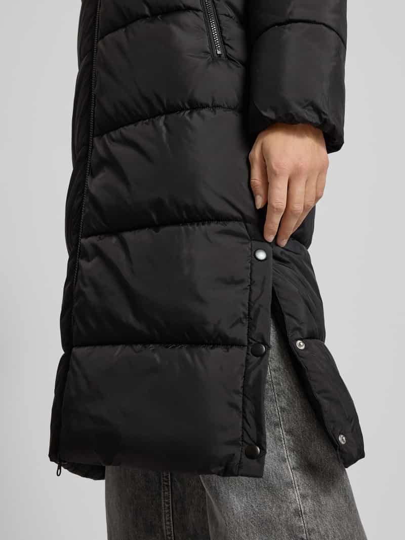 Only Regular fit gewatteerde lange jas met capuchon model 'JENNY'