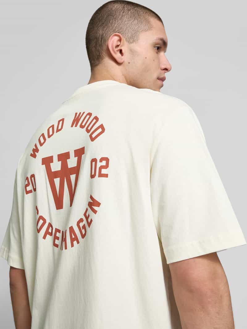 Wood Oversized T-shirt van katoen