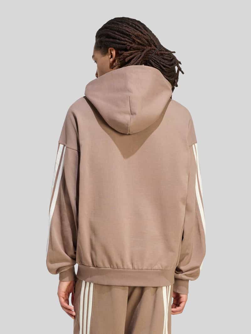 Adidas Regular fit hoodie van puur katoen beige, foto 3
