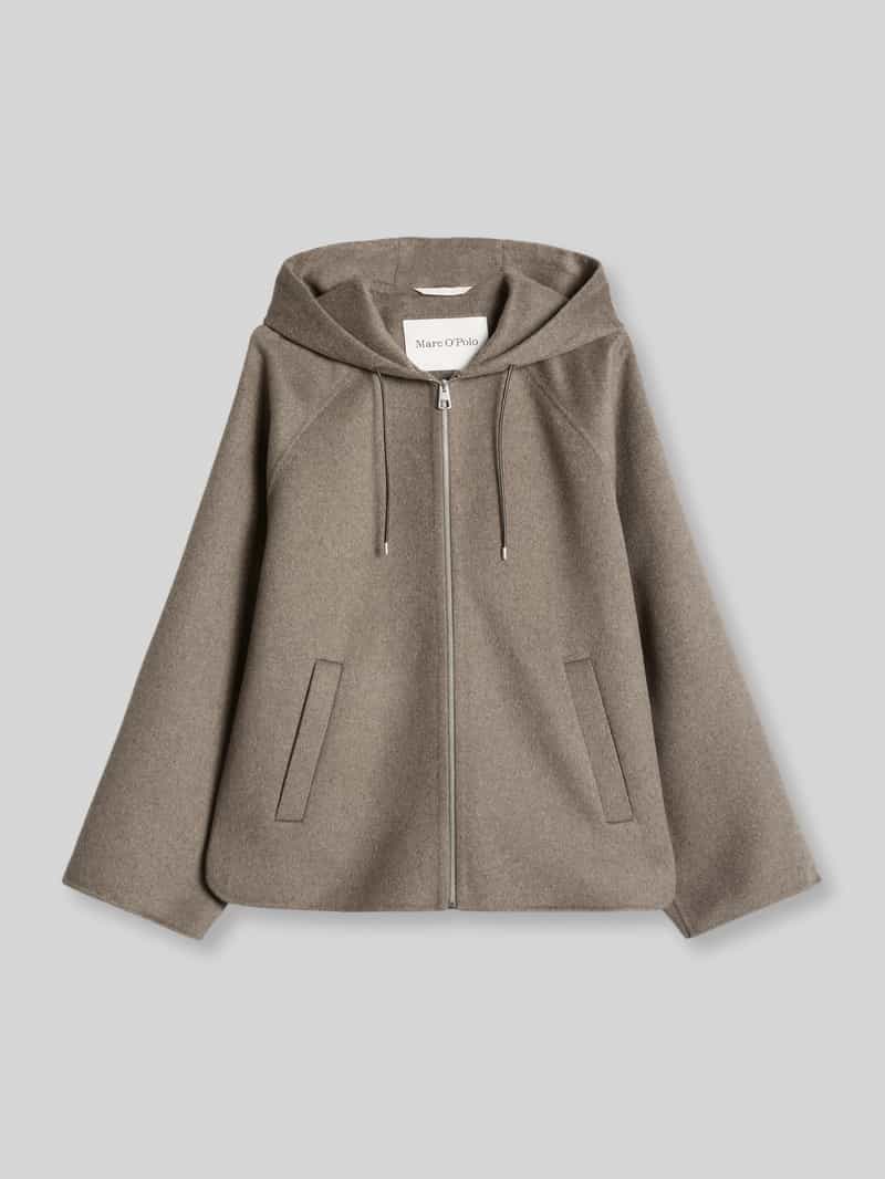 Marc O'Polo relaxed fit lange jas met capuchon