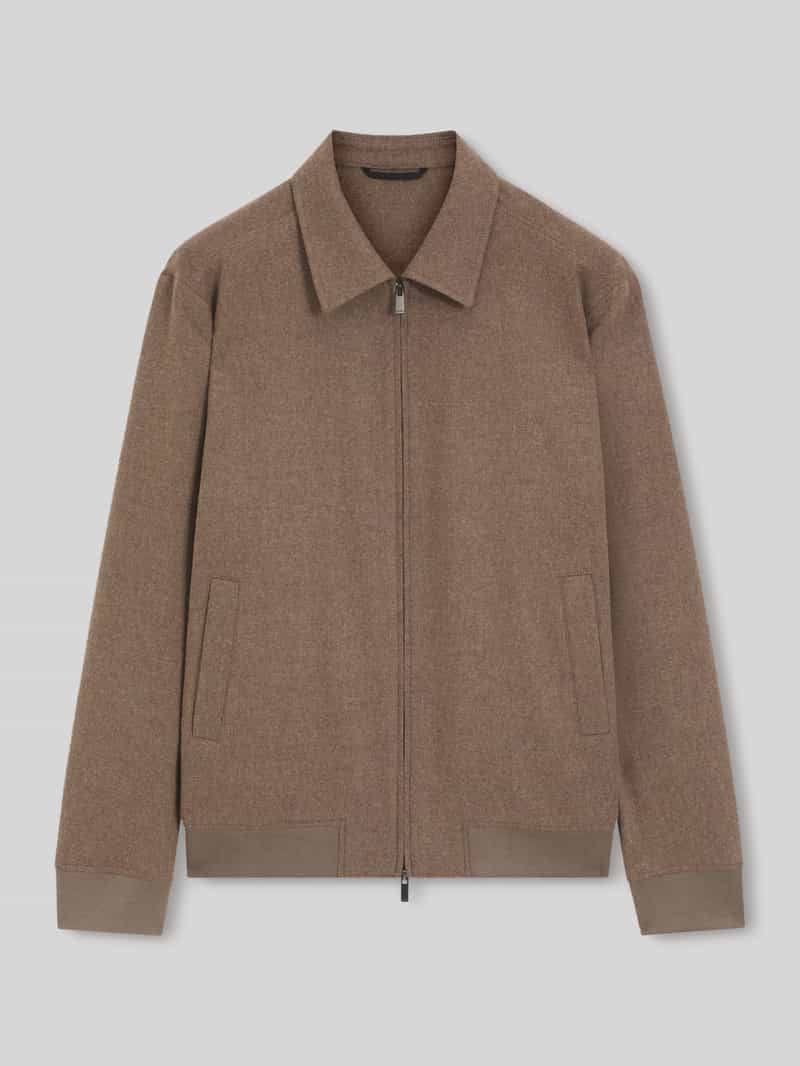 Boss Slim fit bomberjack met scheerwol model 'P-Hanry-BMB-WG-264'