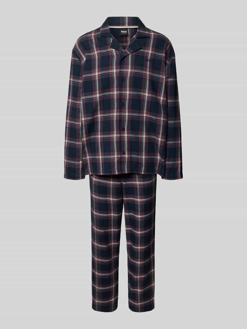 Boss Regular fit pyjama van katoenmix model 'HOLIDAY'
