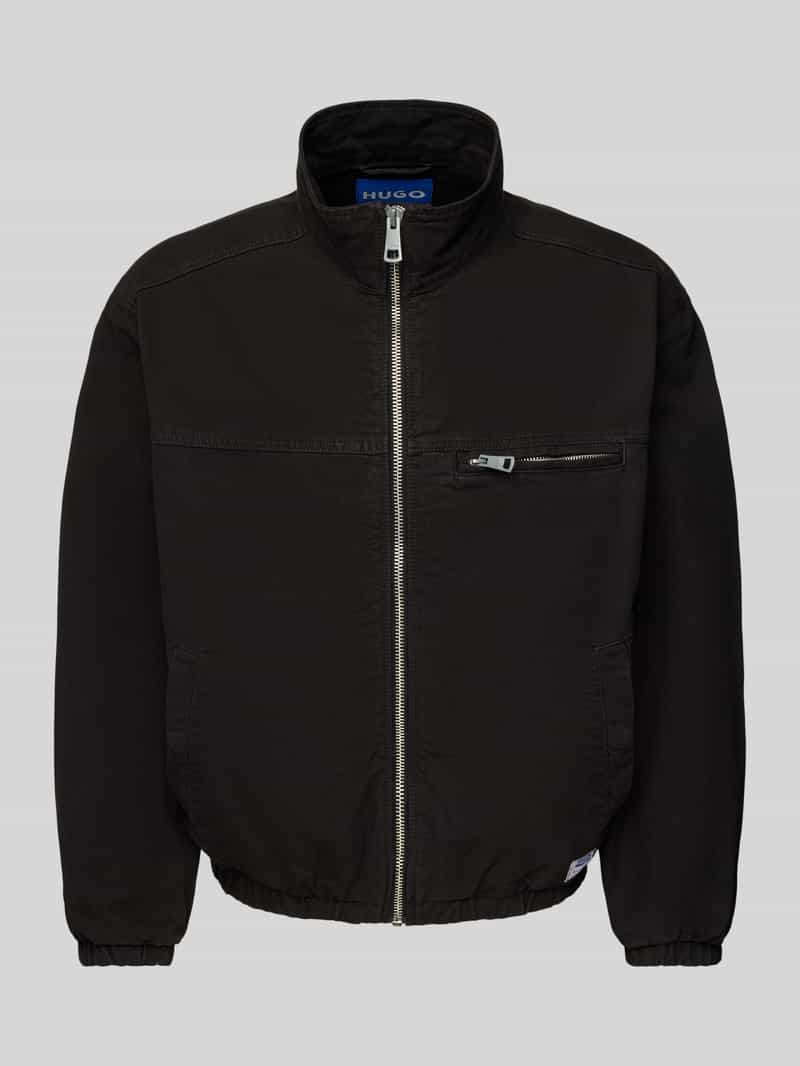 Hugo Blue Blouson met opstaande kraag model 'Bakano'