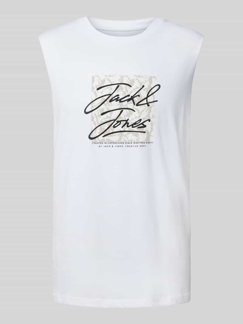 jack & jones Tanktop met labelprint model 'SPLIT'