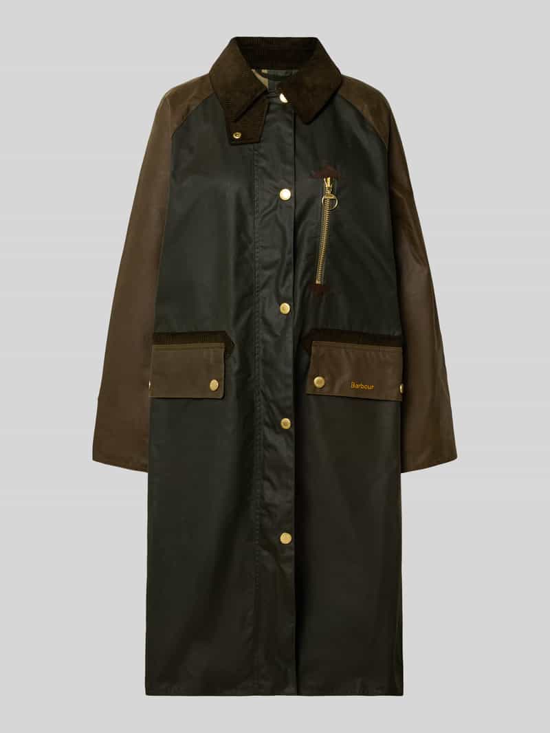 Barbour Regular fit lange jas van puur katoen model 'EVETTE'