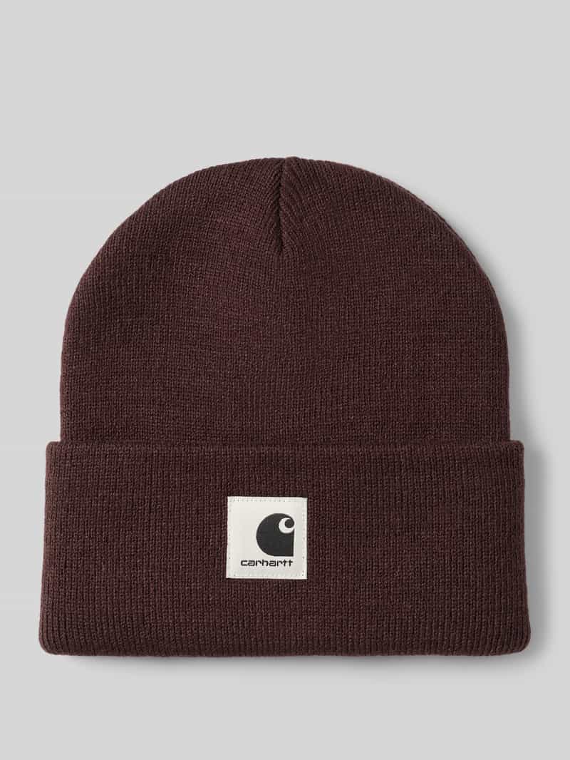 Beanie met labelpatch model 'Ashley'