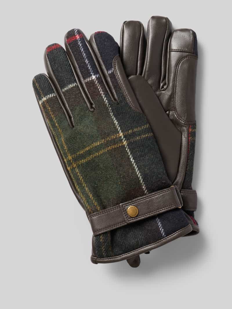 Barbour Handschoenen met leren binnenoppervlakken model 'NEWBROUGH'
