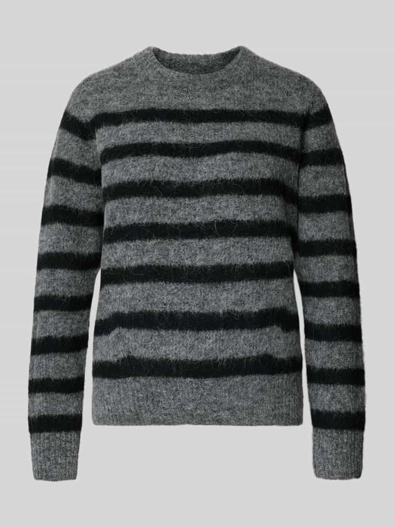 MOS MOSH Gebreide pullover met ronde hals model 'THORA'