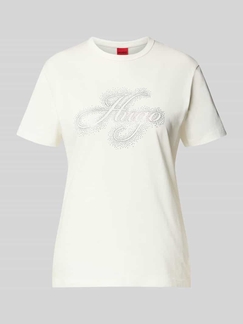 HUGO Regular fit t-shirt met ronde hals model 'Damacia_10'