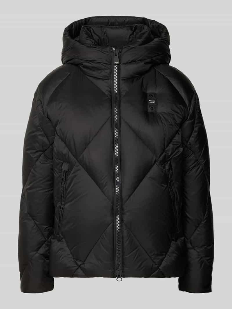 Blauer Usa Donsjack met capuchon model 'LAMARTINE'