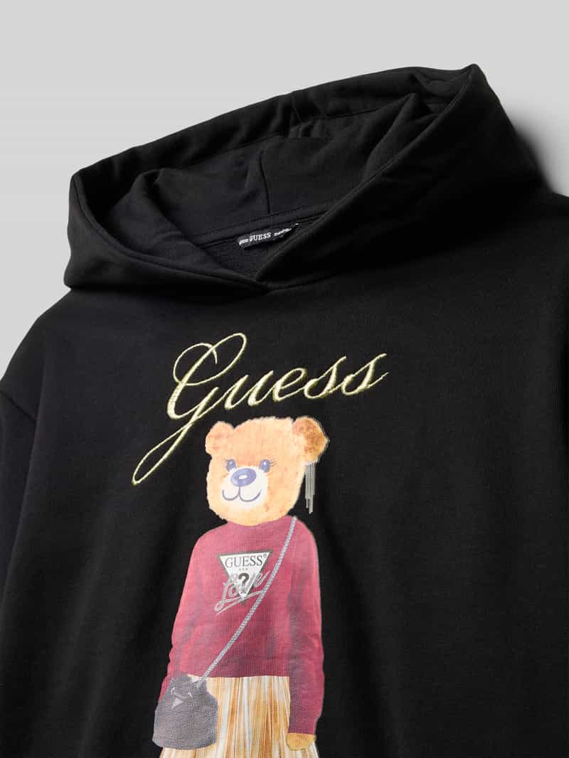 Guess Oversized hoodie met logostitching model 'Active'