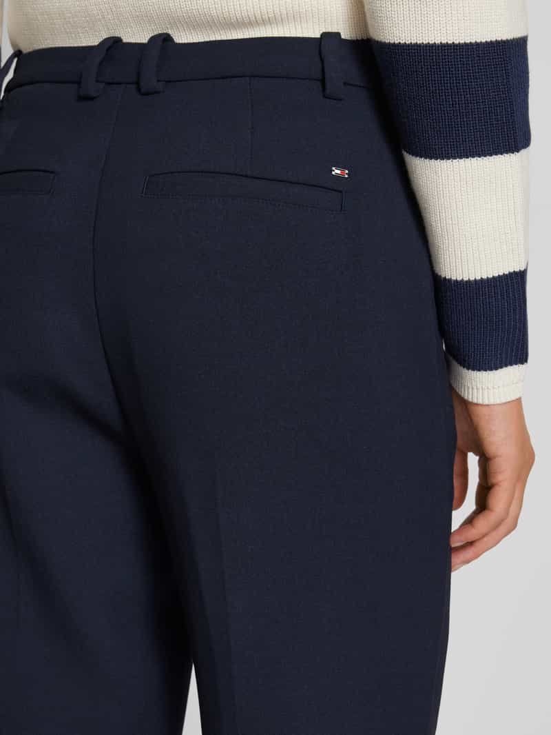 Tommy Hilfiger Slim fit stoffen broek met persplooien
