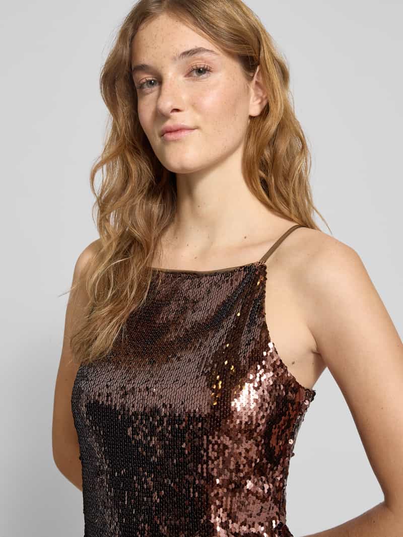 LeGer Top met bandjes en pailletten model 'Inska'