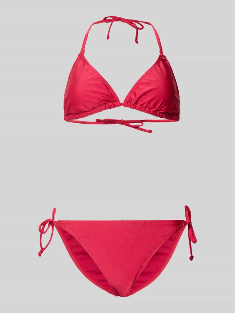 slim fit bikini-set met logo-applicatie