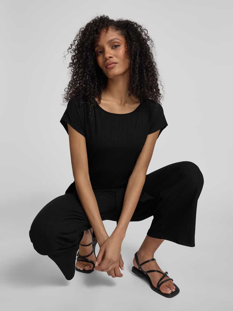 Tom Tailor Denim Regular fit jumpsuit in culottestijl met tailleriem