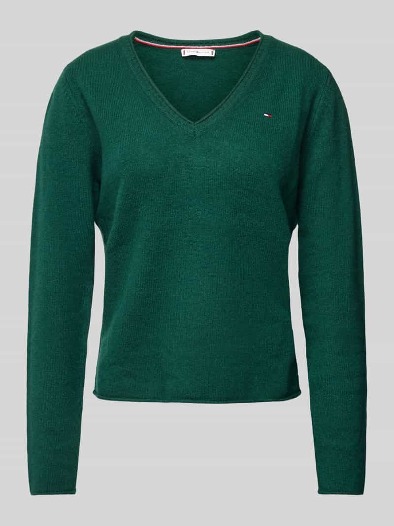 Tommy Hilfiger Gebreide pullover met labelstitching