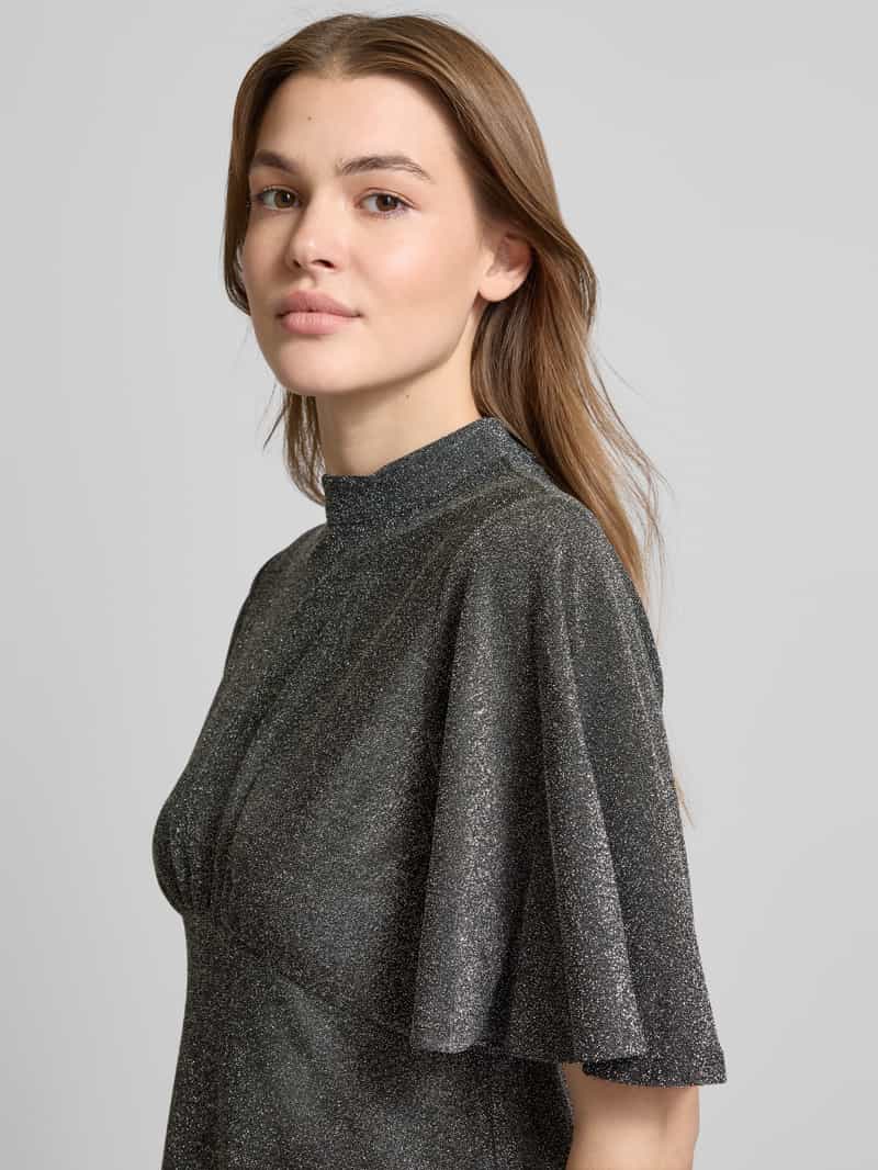 Apricot Mini-jurk met effectgaren