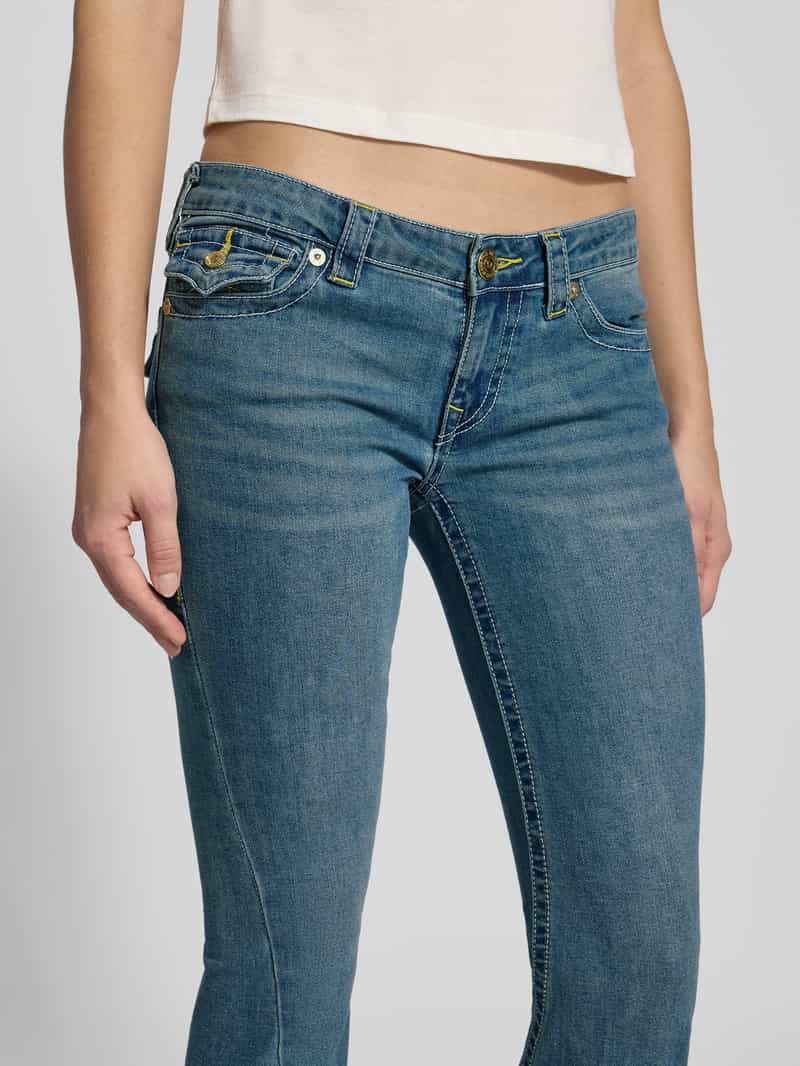 True Religion Low rise flared jeans met steekzakken model 'JOEY'