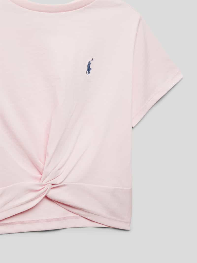 Polo Ralph Lauren Teens Kort T-shirt met labelstitching