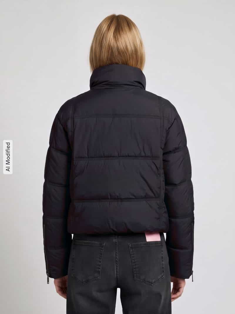 Vero Moda Gewatteerd jack met hoge kraag model 'JADE'