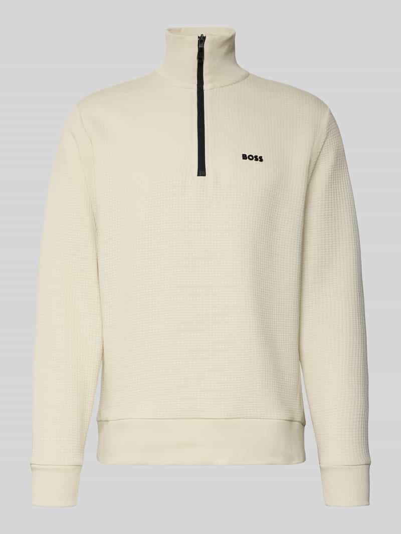 BOSS Green Regular fit sweatshirt met katoen model 'LEAGUE'
