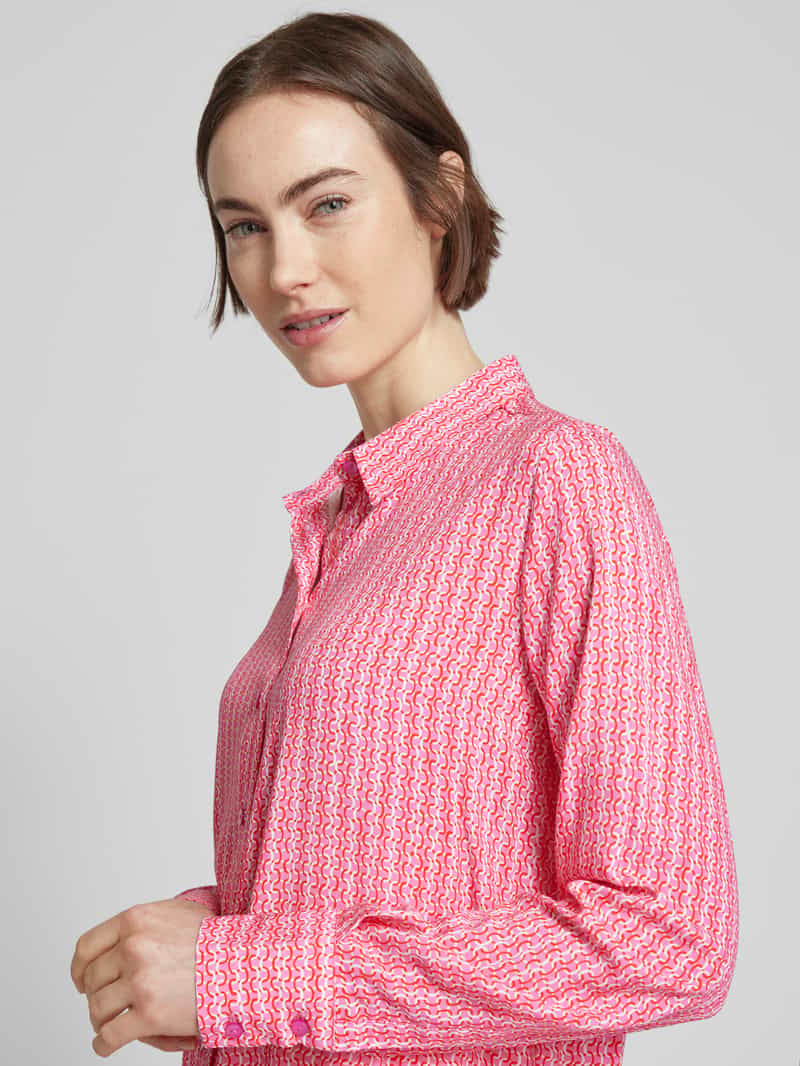 Smith and Soul Overhemdblouse met all-over motief