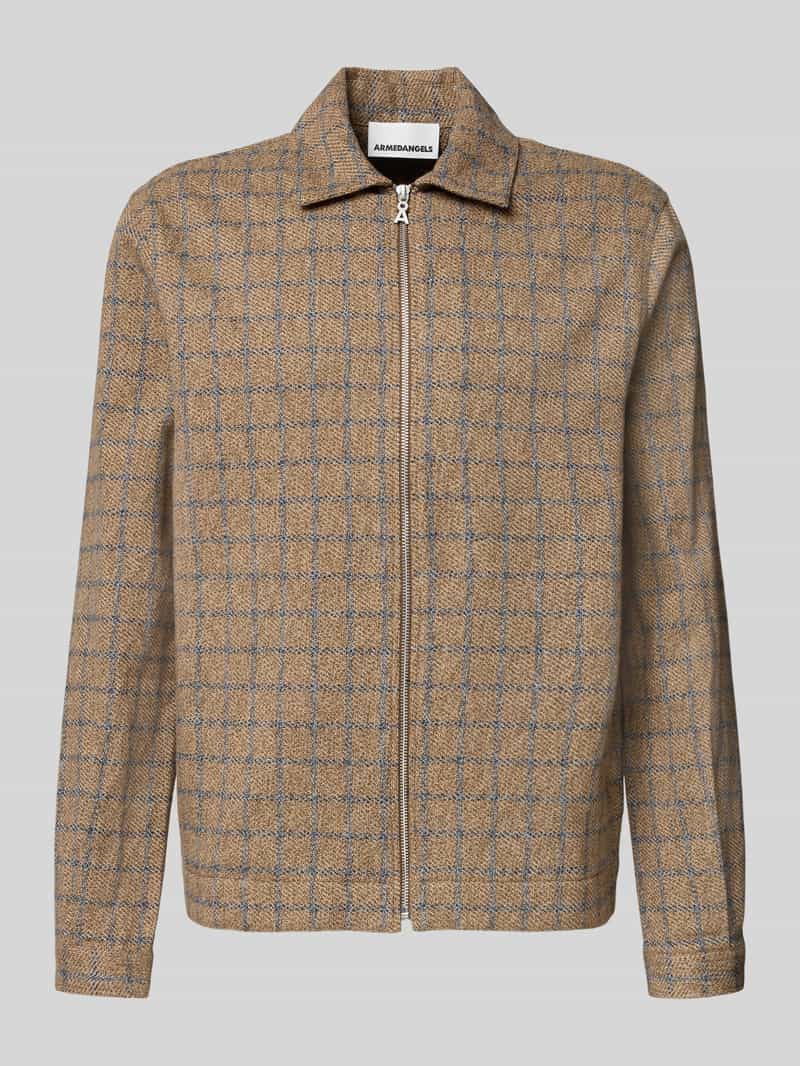 ARMEDANGELS Relaxed fit overhemdjack met gestructureerd weefsel model 'PASAALO'
