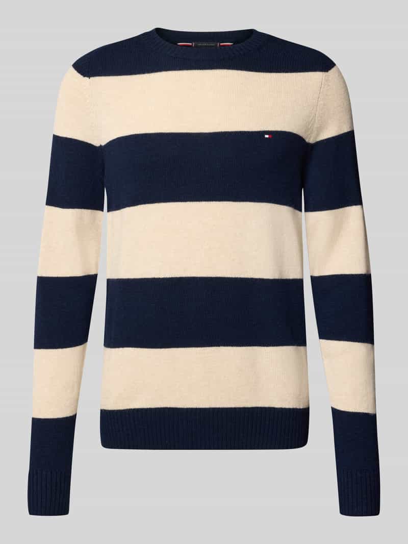 Tommy Hilfiger Regular fit gebreide pullover van het fijnste wol
